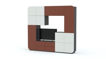 Стенка для гостиной Пенелопа-4 BMS по индивидуальному размеру