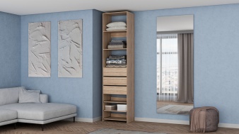 Стеллаж для одежды Мирта 77 BMS из ЛДСП