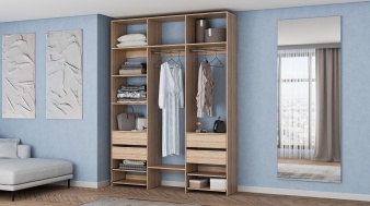 Стеллаж для одежды Мирта 90 BMS из ЛДСП