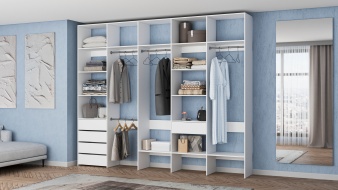 Широкий Стеллаж для одежды Мирта 73 BMS