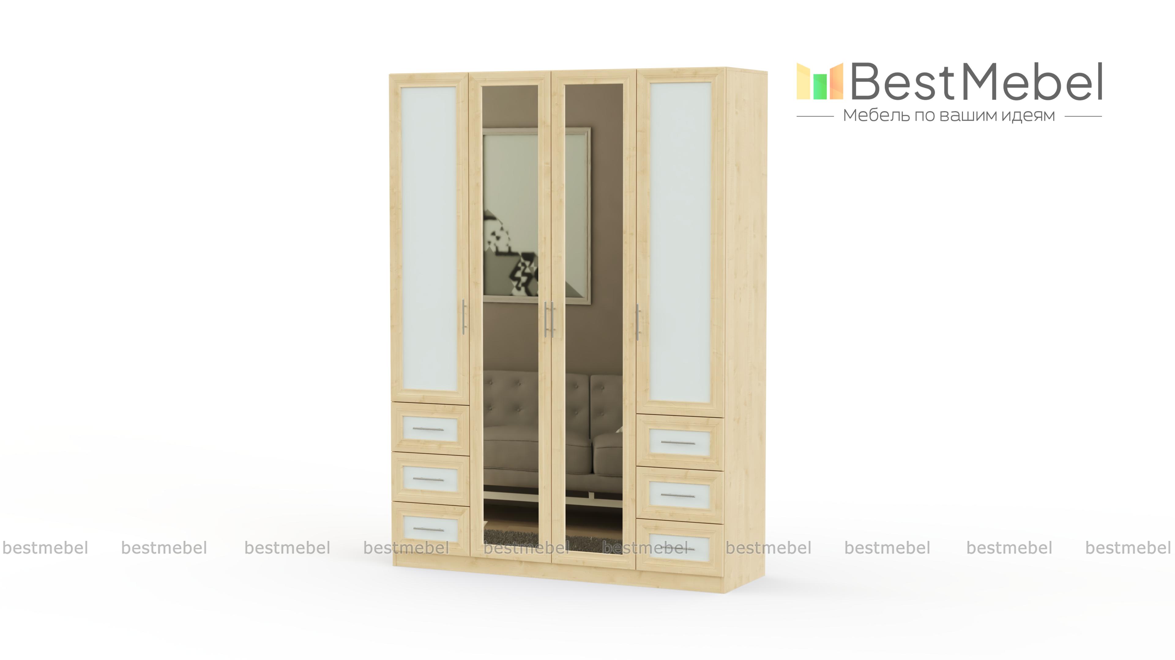 Распашной шкаф Крона 21 BMS - Фото