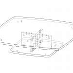 Чертеж Кухонный стол ТВ-2 BMS