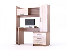 Стол с пеналом Руби-1 BMS (1400х1750х650)