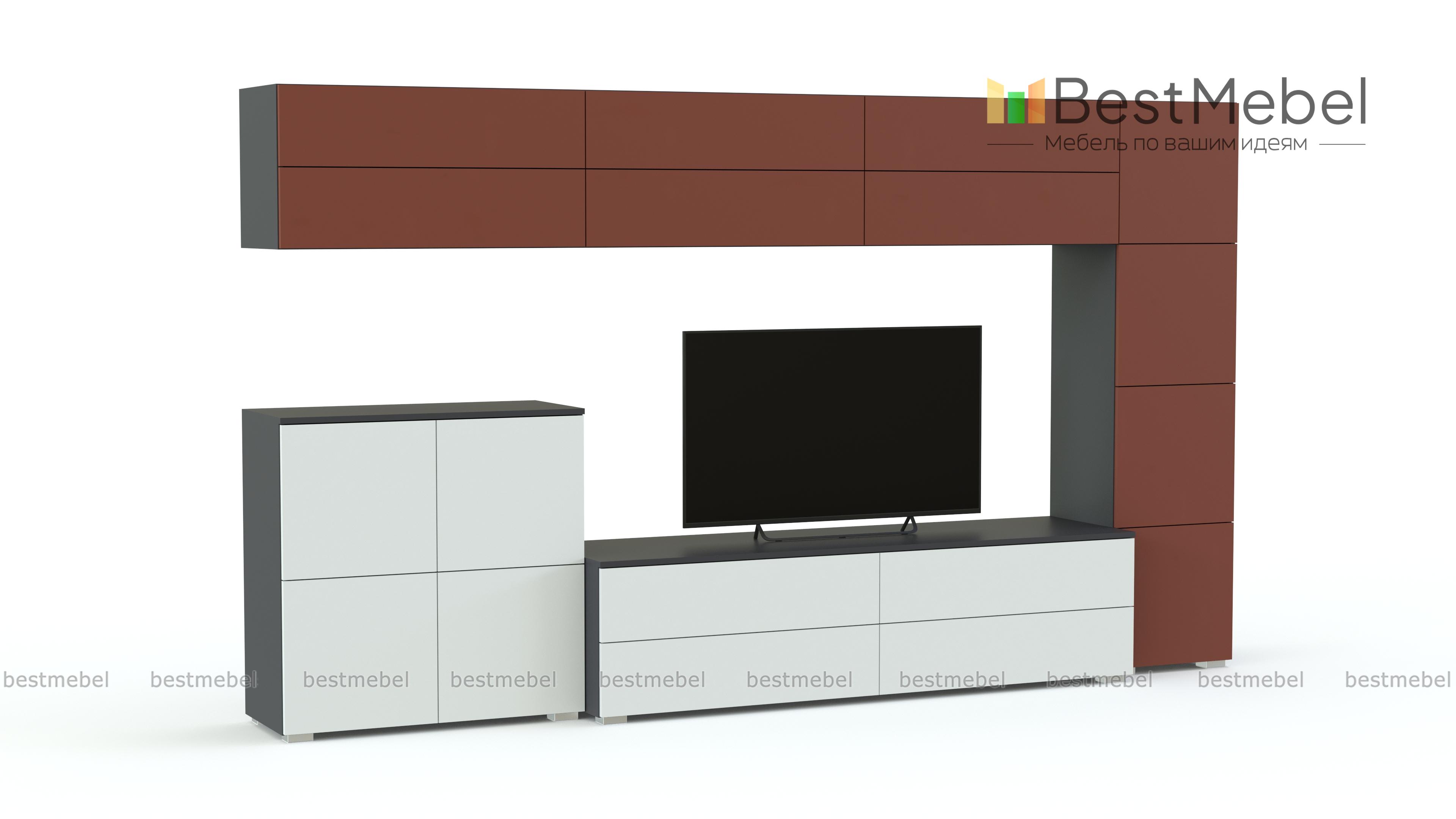 Гостиная Хай-Тэк-19 Набор 8 BMS - Фото