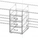 Чертеж Письменный стол Гамп-8 BMS
