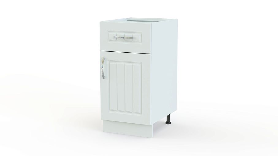 Шкаф напольный Снежная королева с 1 ящиком и дверью BMS - Фото