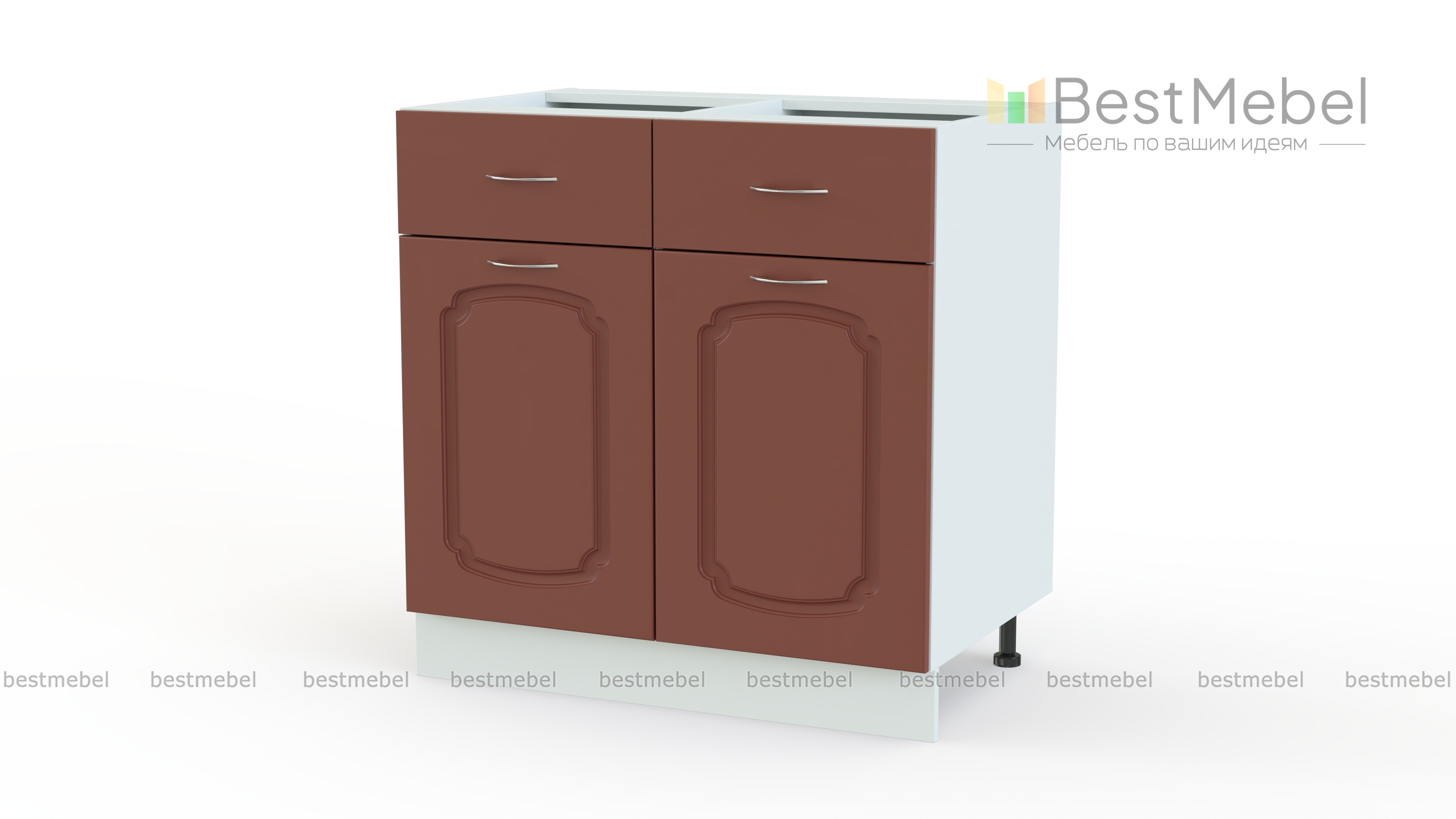 Эмилия шкаф напольный с ящиками BMS