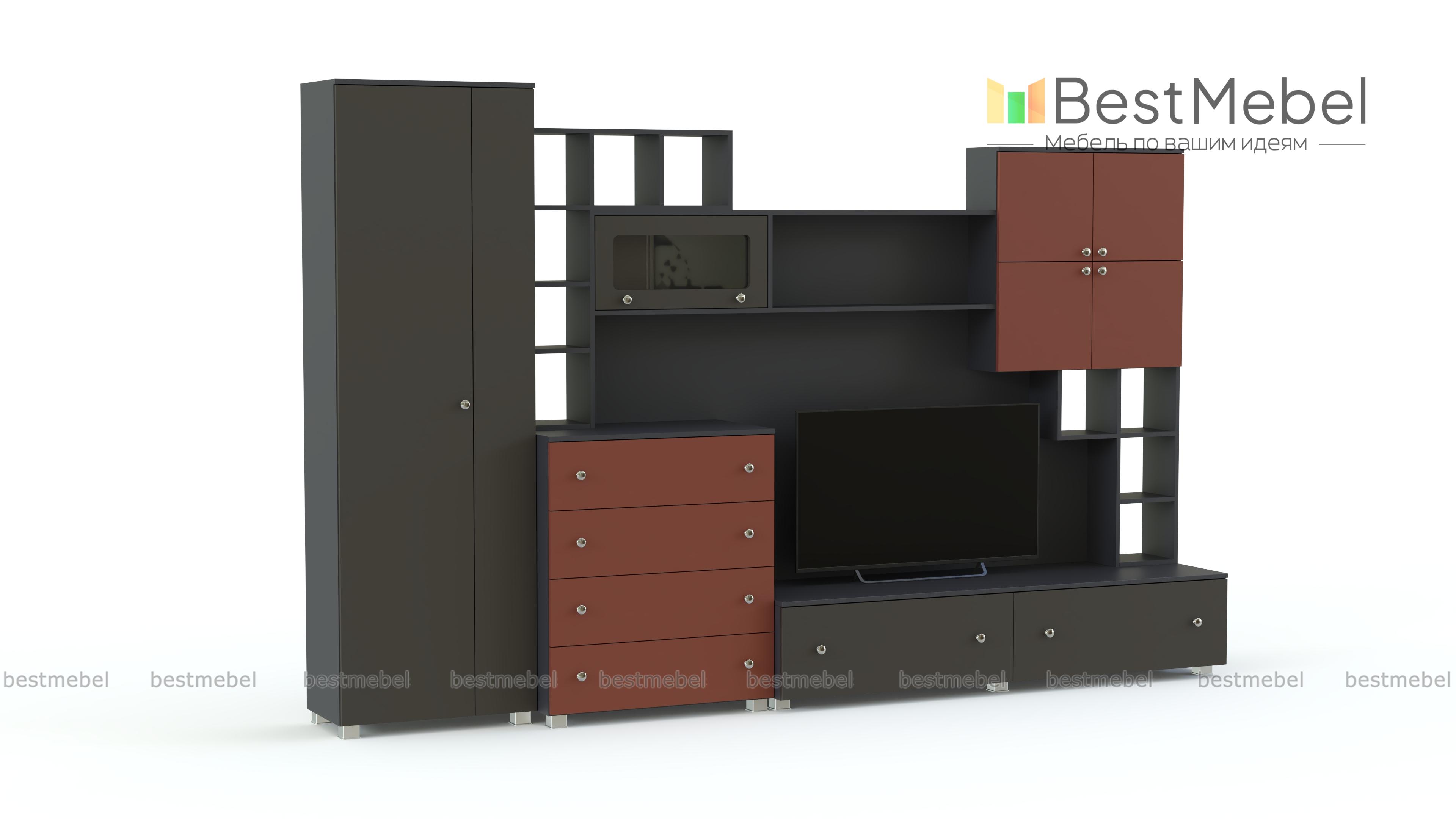 Гостиная Хай-Тэк-19 Набор 7 BMS - Фото