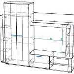 Схема сборки Стенка для гостиной Дарина 10 BMS