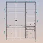 Компьютерный стол-трансформер Байрон 3 BMS (1400х1800х570)