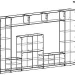 Схема сборки Стенка в гостиную Мальва 40 BMS