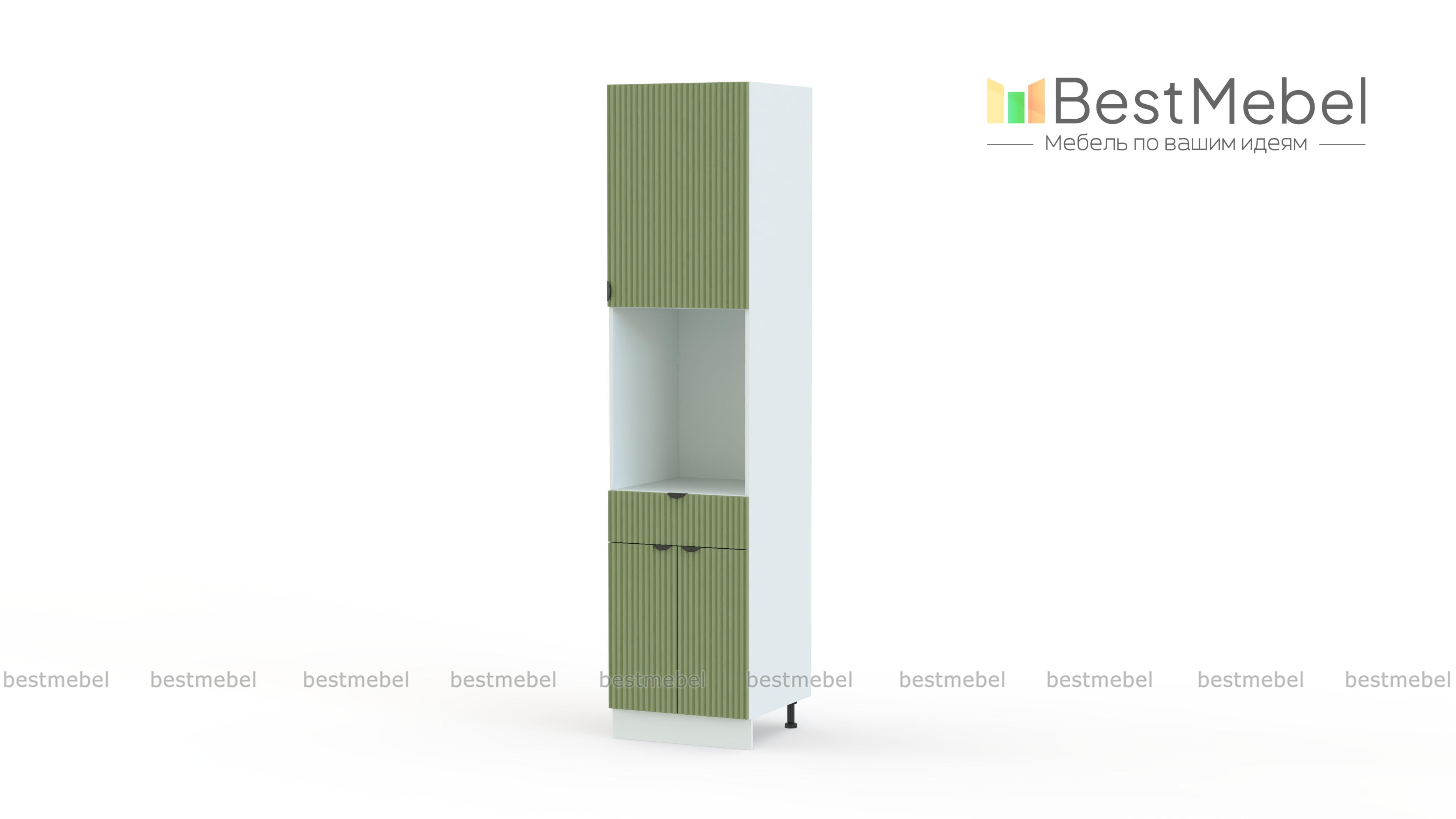 Шкаф-пенал с дверцами и ящиком Альберт BMS - Фото