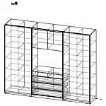 Чертеж Шкаф-купе под Одеон BMS