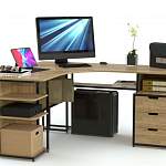 Стол компьютерный Кассандра 3 BMS (1500х750х700)