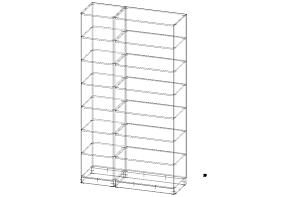 Стеллаж  Барни 02  (1400х2500х480)