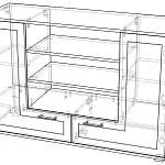Чертеж Тумба Млайн 14 BMS