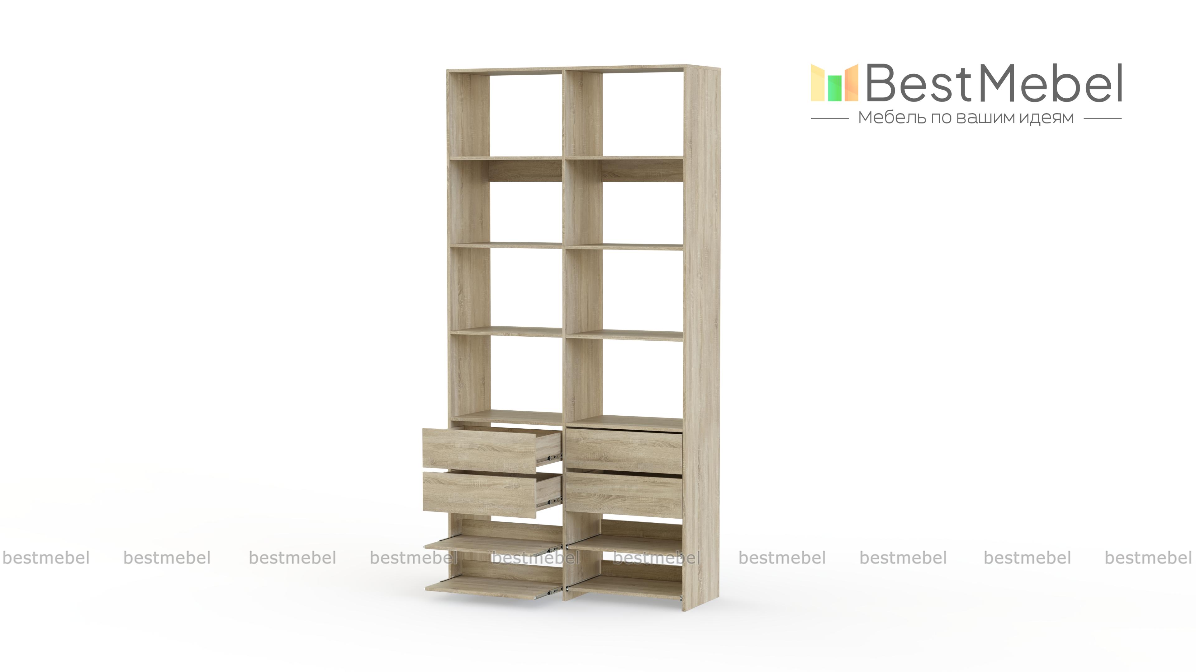 Стеллаж для одежды Мирта 85 BMS - Фото