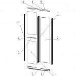 Схема сборки Двери-купе Нокс 1 BMS