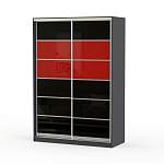 Шкаф-купе двухдверный Стандарт Цветные стекла BMS - Фото 1