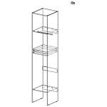 Стеллаж для одежды Мирта 28 BMS
