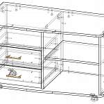 Чертеж Тумба под ТВ Ирвин BMS
